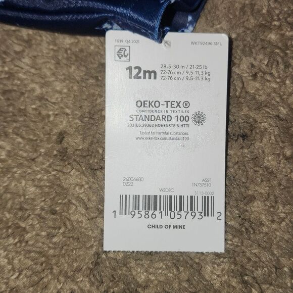 Carter's Child of Mine Baby  1pc Rash Guard Swimsuit, Size 12m - Picture 3 of 3